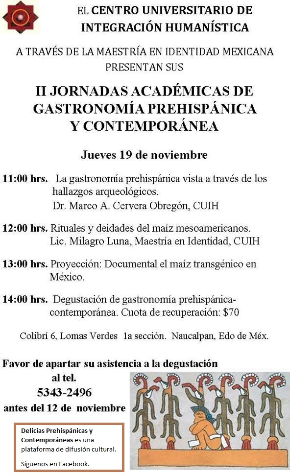 2a Jornada de Gastronomia Prehispanica y Contemporanea
