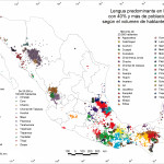 Distribución geográfica de las 68 Lenguas Indígenas de México.