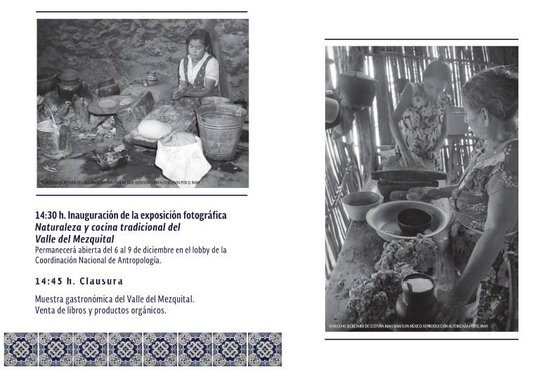 II Encuentro y Seminario Permanente de Cocinas en México PROGRAMA 3