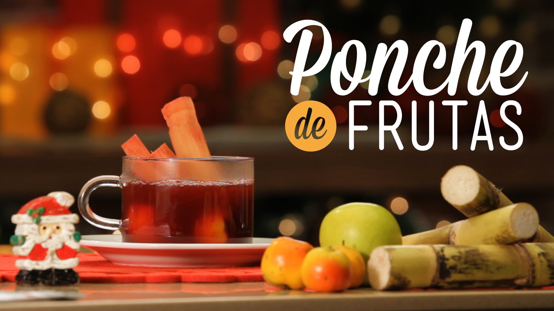 Receta del Ponche de frutas Navideño y datos nutricionales.