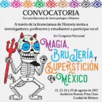 CONVOCATORIA 3er Congreso Nacional de magia, brujería y superstición en México.