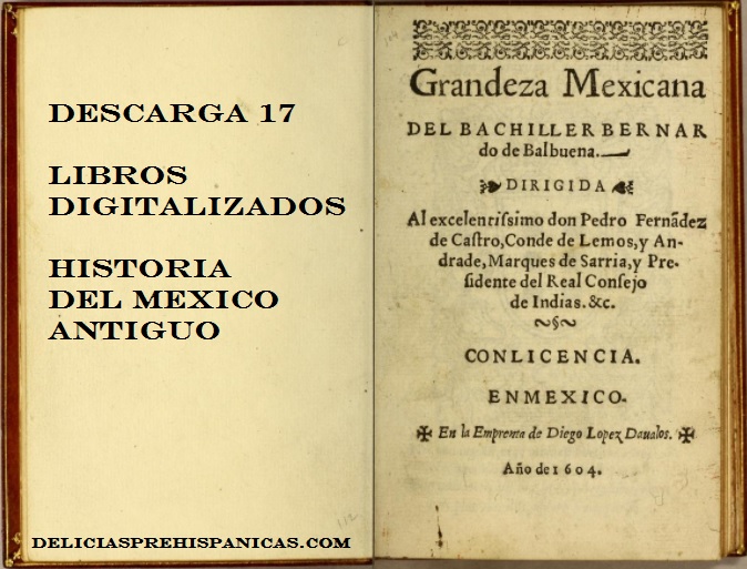 Descarga 17 libros digitalizados sobre la HISTORIA DEL MÉXICO ANTIGUO