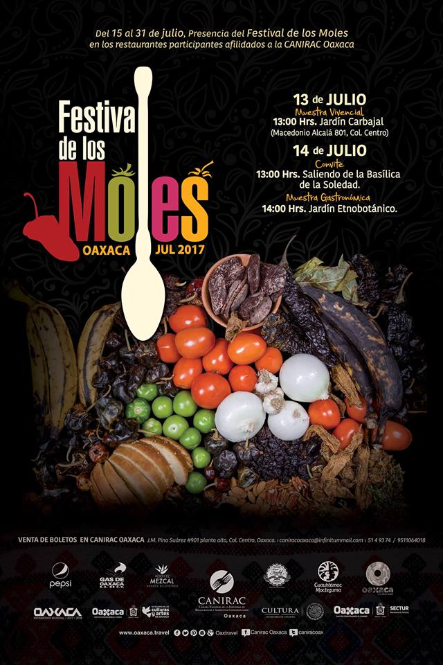 Ya viene el Festival de los Moles de Oaxaca 2017