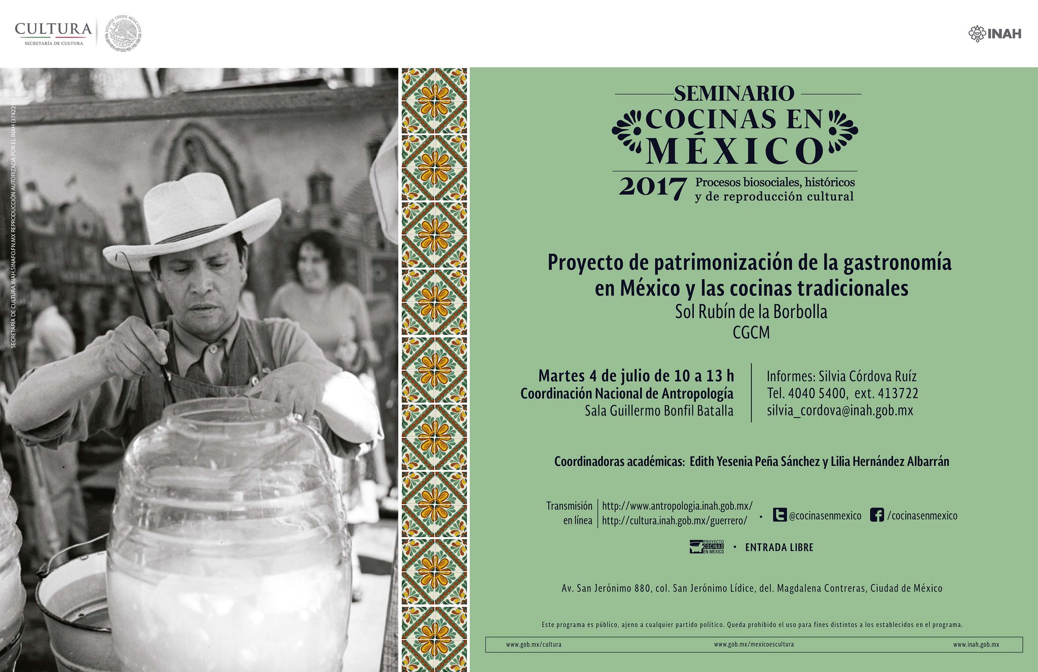 CONFERENCIA Proyecto de Patrimonización de la Gastronomía en Mexicana.