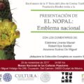 INVITACIÓN a la presentación del libro EL NOPAL: EMBLEMA NACIONAL.