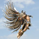 Esta es la danza de los Guerreros Cuauhtli (Águila)