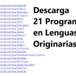 Programas de Estudios de 21 Lenguas ORIGINARIAS.