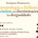 SEMINARIO Antropología e historia de los racismos, las discriminaciones y las desigualdades.