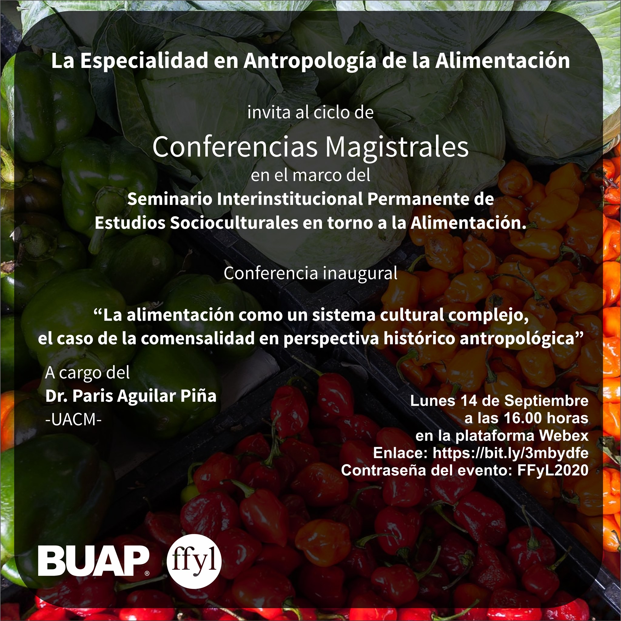 Conferencia #EnVivo: “La alimentación como un sistema cultural complejo, el caso de la comensalidad en perspectiva histórico antropológica”